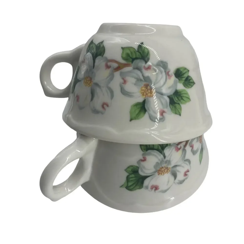 Vintage SYRACUSE China Dogwood Pattern Coffee Cup